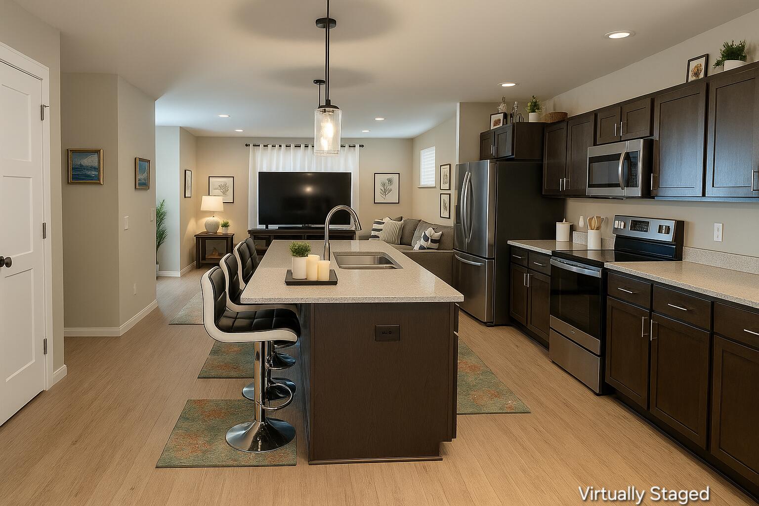1045 Range Trail Verona, WI 53593 - Photo 4 of 20 Kitchen to living room
