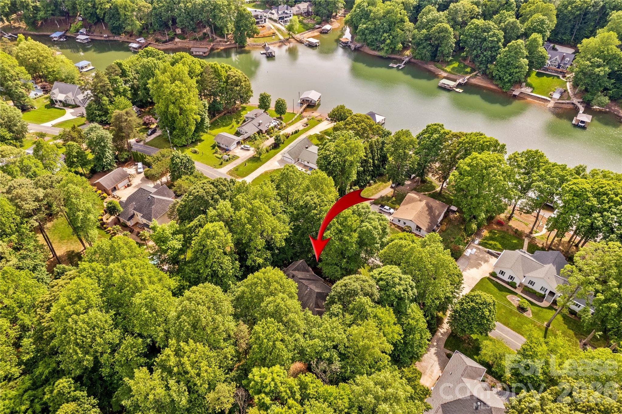 155 Culpeze Road Mooresville, NC 28117 - Photo 46 of 48 an aerial view of residential houses with outdoor space and swimming pool