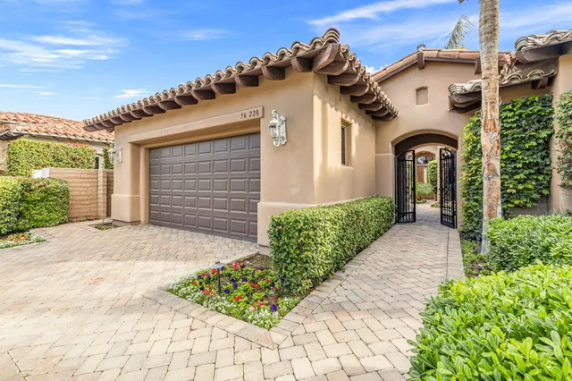 a view of a room with windows