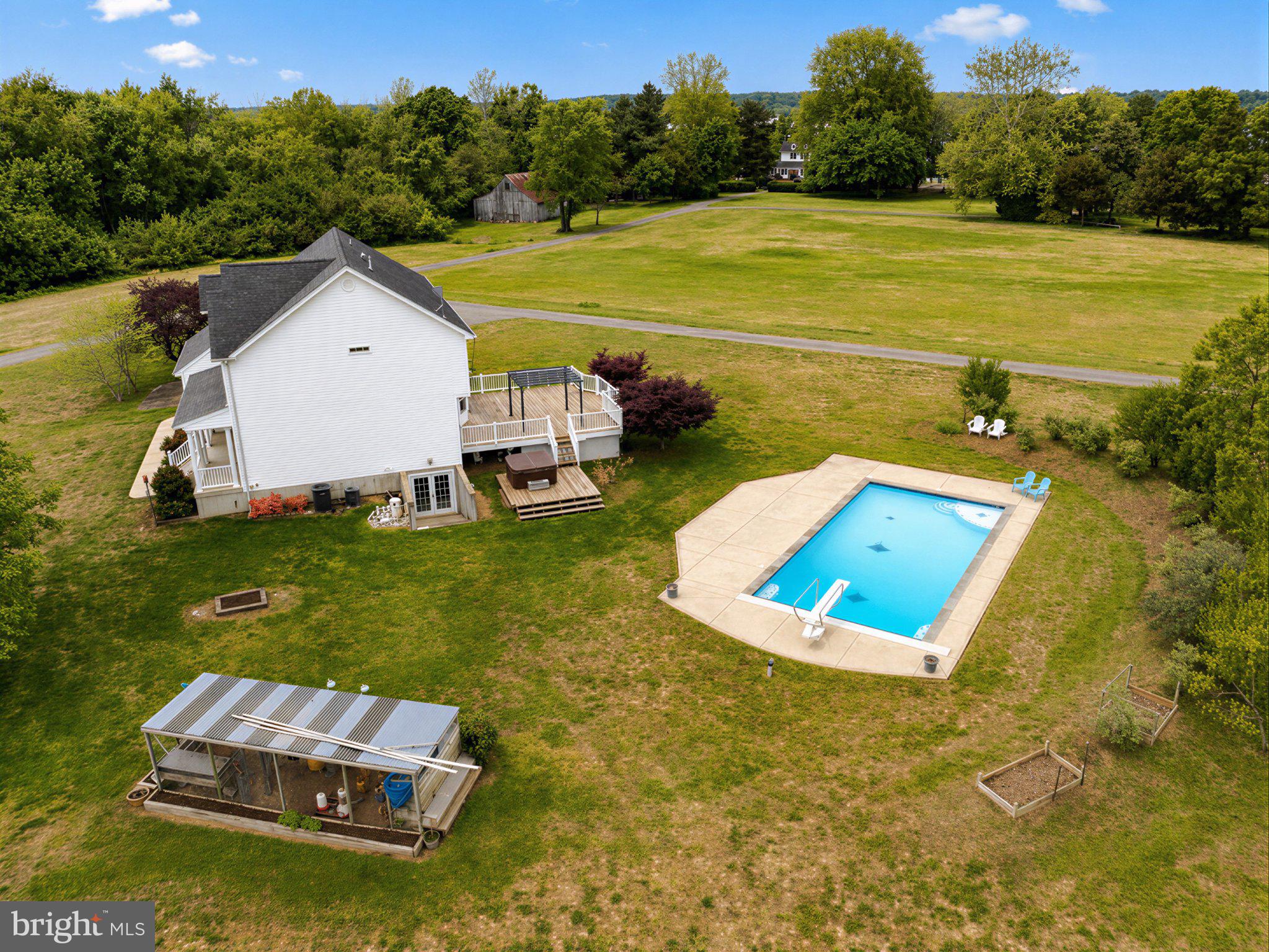 6191 Hallowing Point Road Prince Frederick, MD 20678 - Photo 14 of 73 Spacious home with inviting pool oasis.