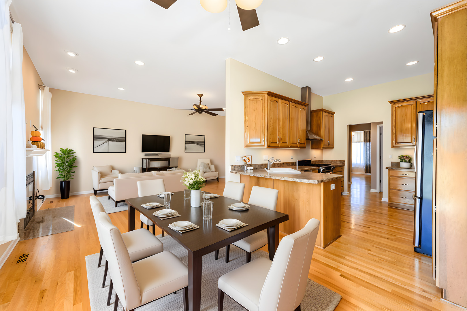 592 South Walnut Street Manteno, IL 60950 - Photo 6 of 37 a view of a dining room with furniture