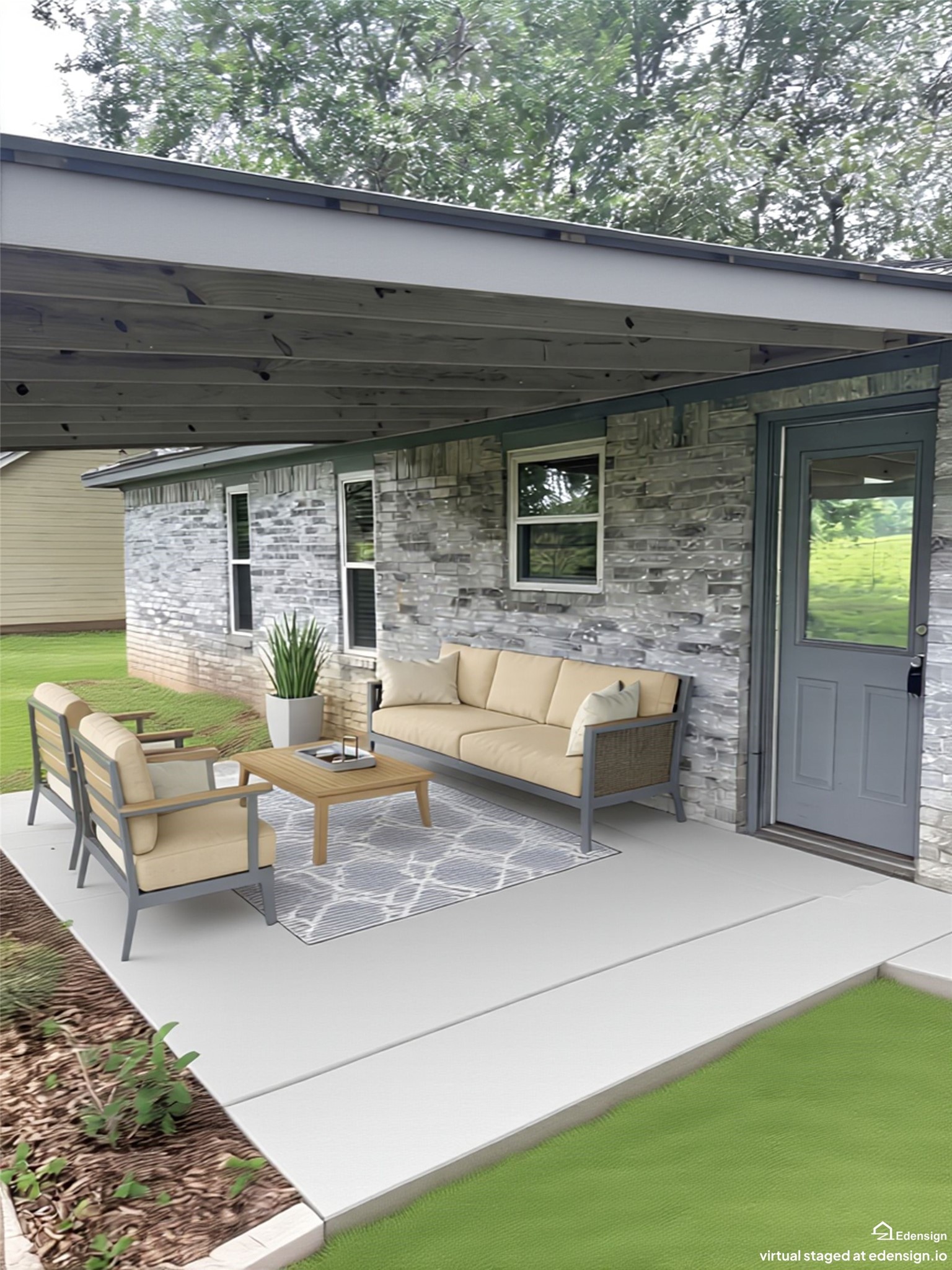 11950 North Ridgeway Willis, TX 77318 - Photo 10 of 15 a view of a patio with table and chairs and potted plants
