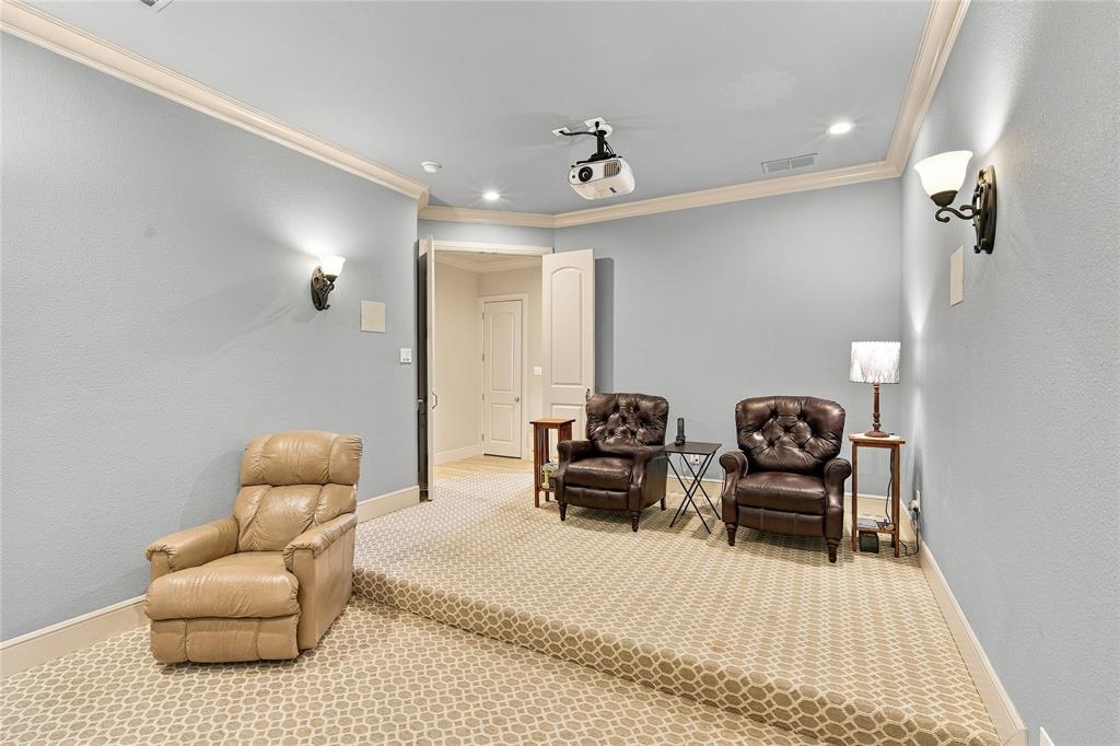 1180 Wiggins Road Maypearl, TX 76064 - Photo 22 of 40 Plenty of room for a full theater setup or game-day gathering in this flexible media space.