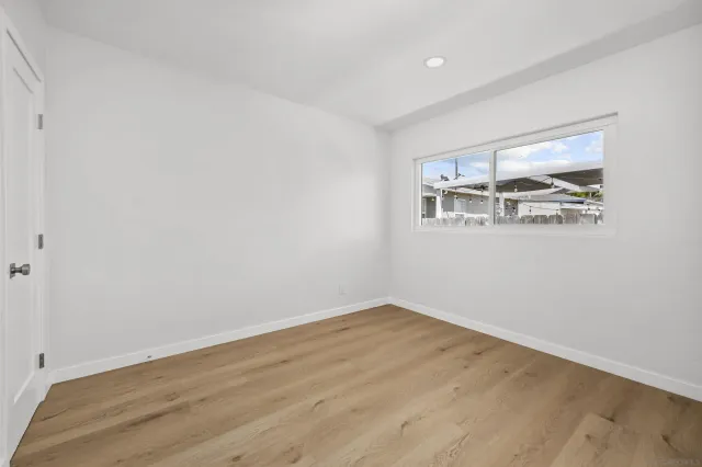 wooden floor in a room