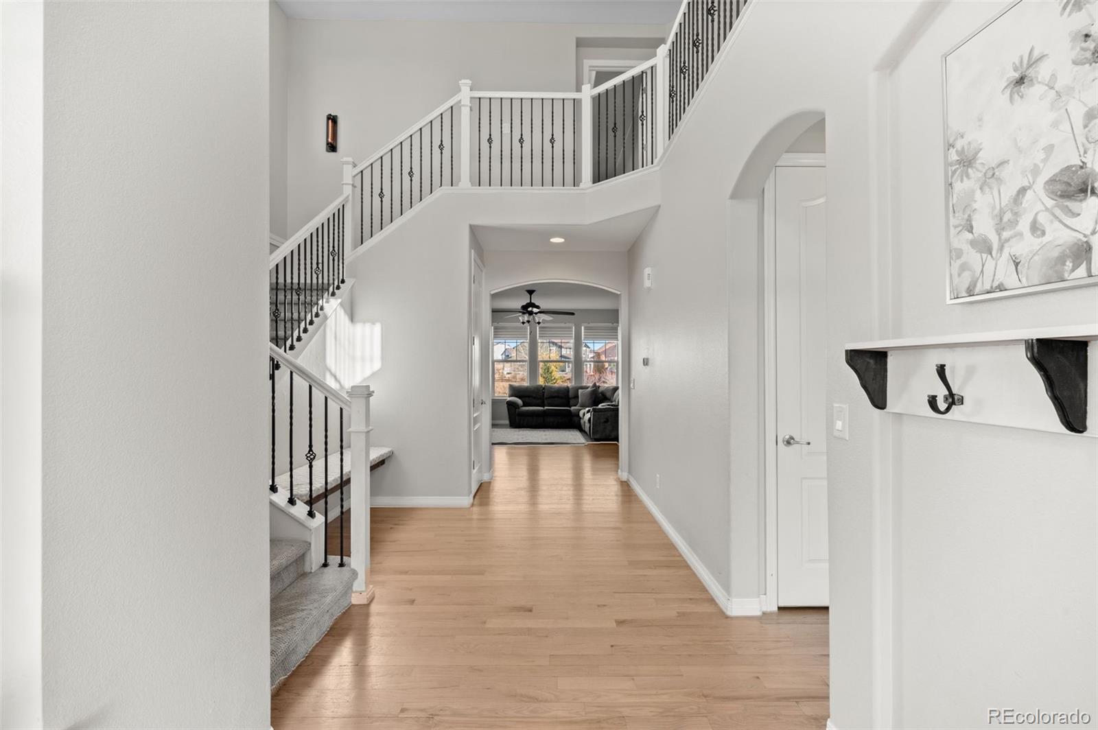 2910 El Nido Way Castle Rock, CO 80108 - Photo 4 of 50 a view of entryway and hall with wooden floor