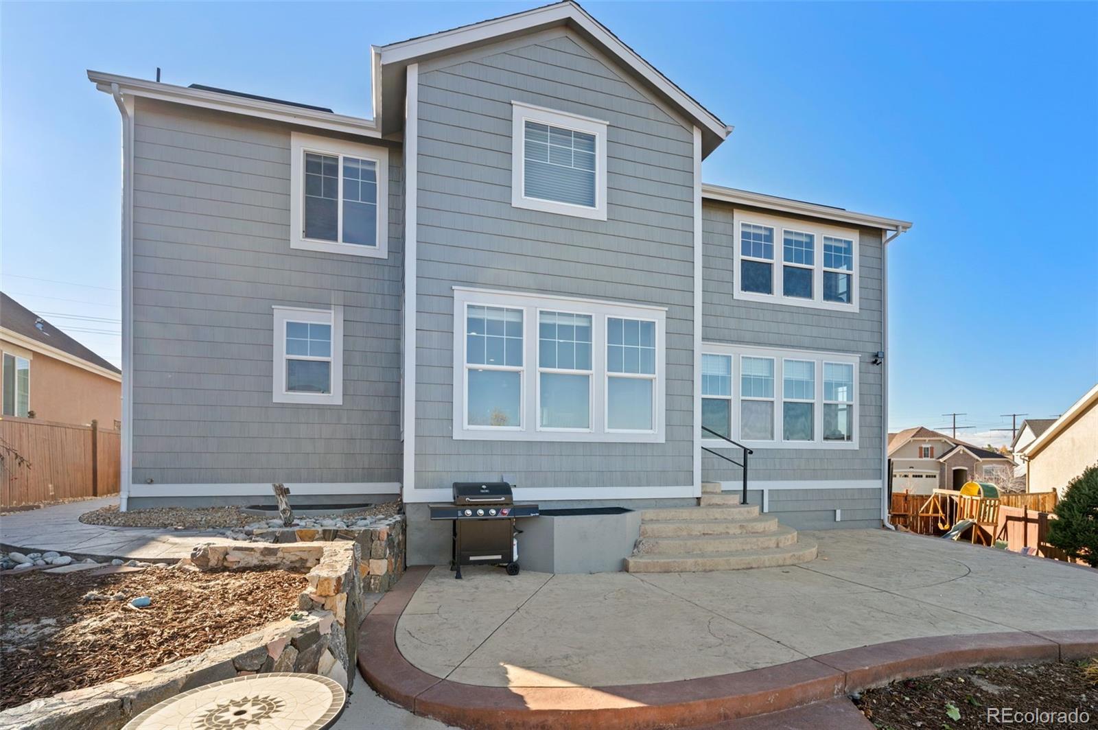 2910 El Nido Way Castle Rock, CO 80108 - Photo 41 of 50 a front view of a house with a yard