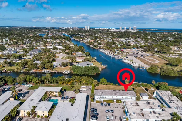 an aerial view of a city