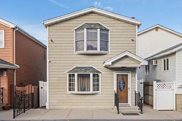 a front view of a house