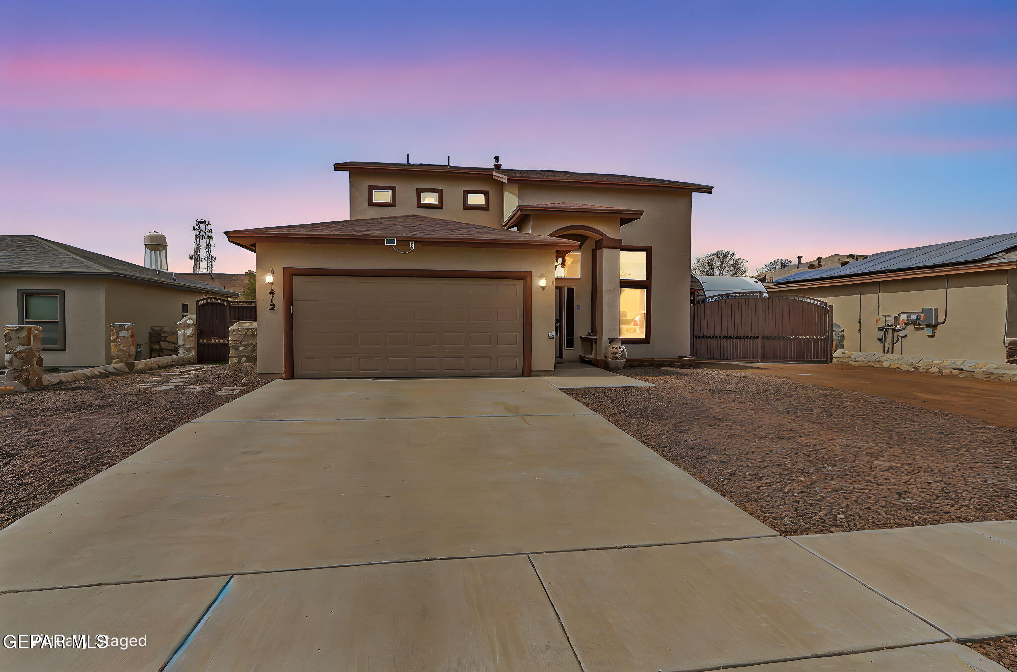 612 Bell Gordon Street Anthony, TX 79821 - Photo 2 of 64 a front view of a house with a yard