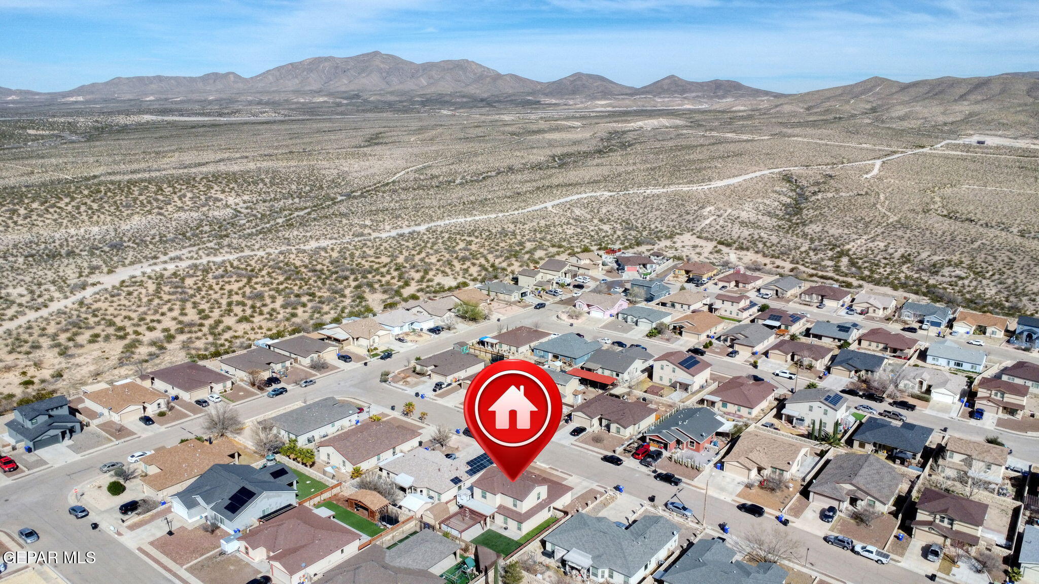 612 Bell Gordon Street Anthony, TX 79821 - Photo 57 of 64 a view of an outdoor space with mountain view