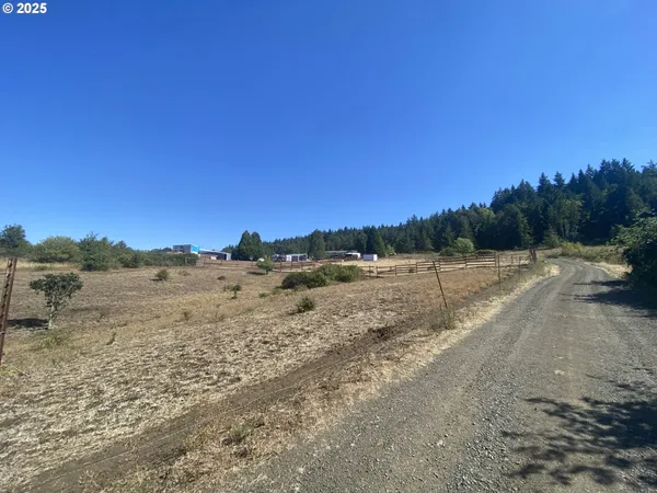 a view of a road with a mountain view
