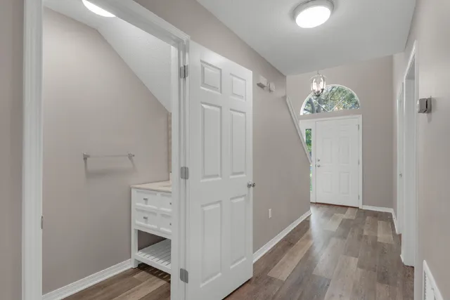 wooden floor in an empty room