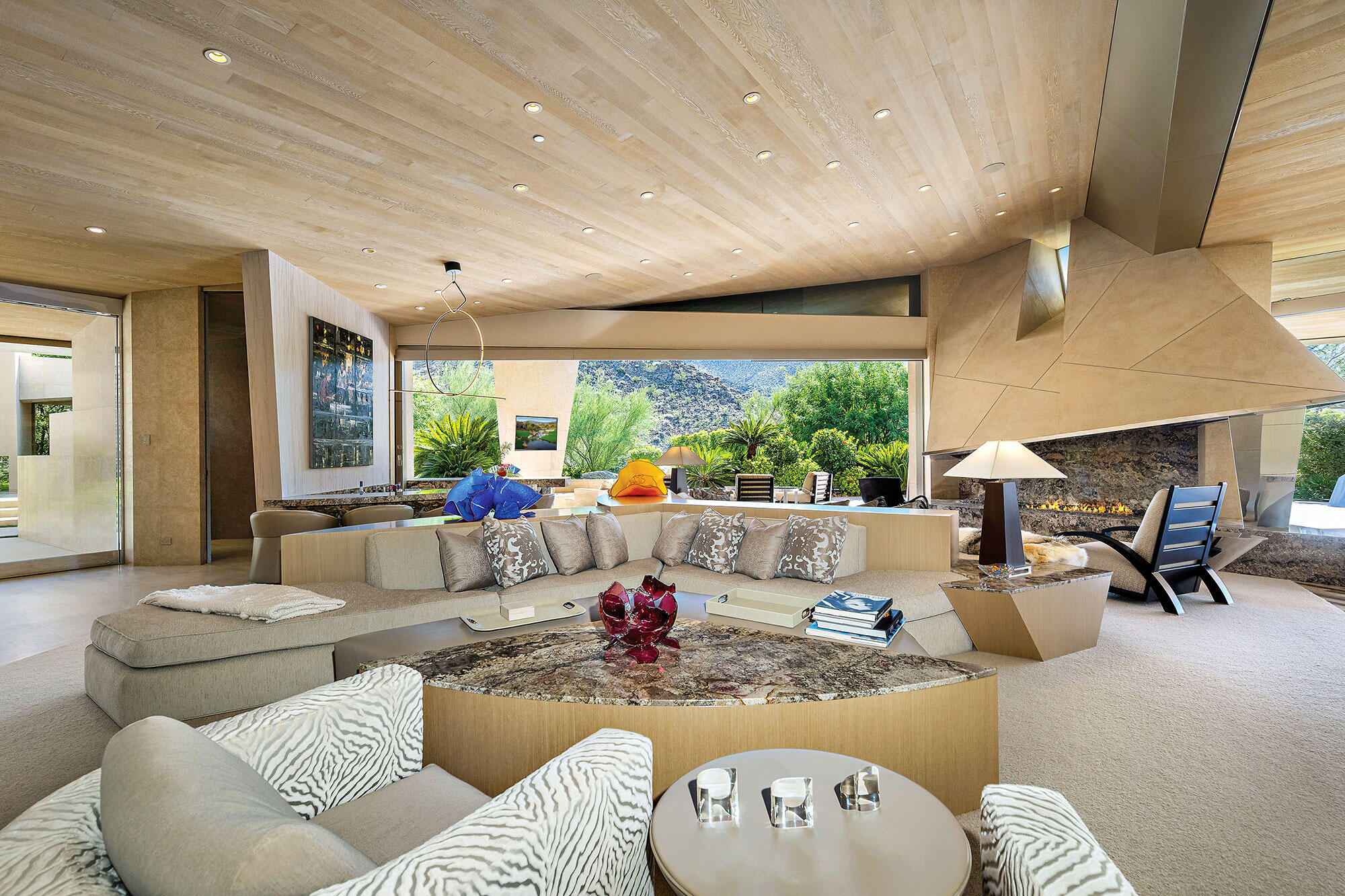 642 Pinnacle Crest Palm Desert, CA 92260 - Photo 6 of 29 a living room with furniture and a large window