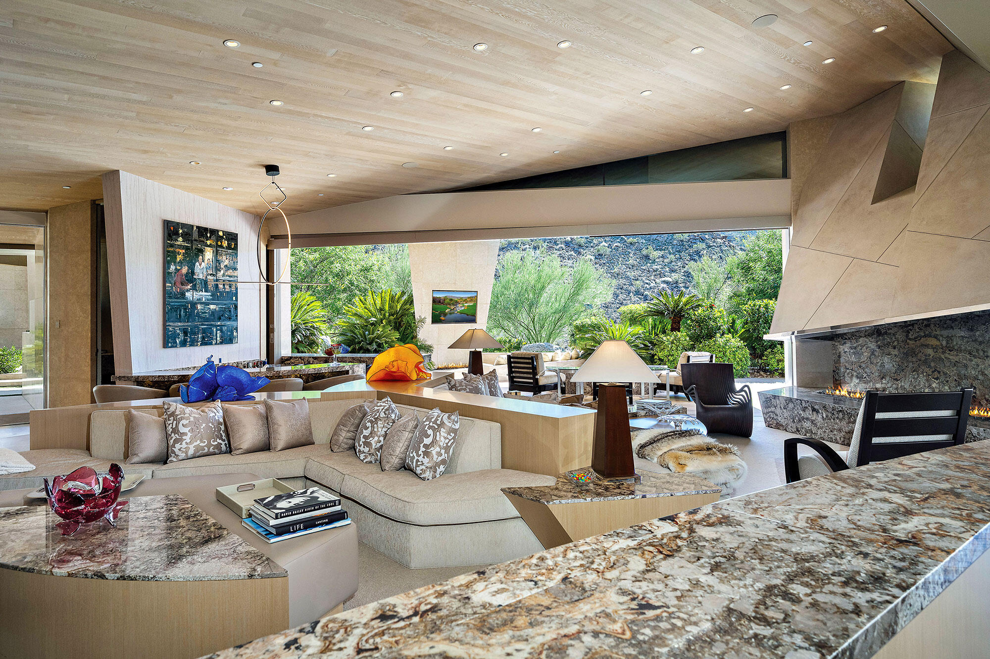 642 Pinnacle Crest Palm Desert, CA 92260 - Photo 8 of 29 a living room with furniture and a large window