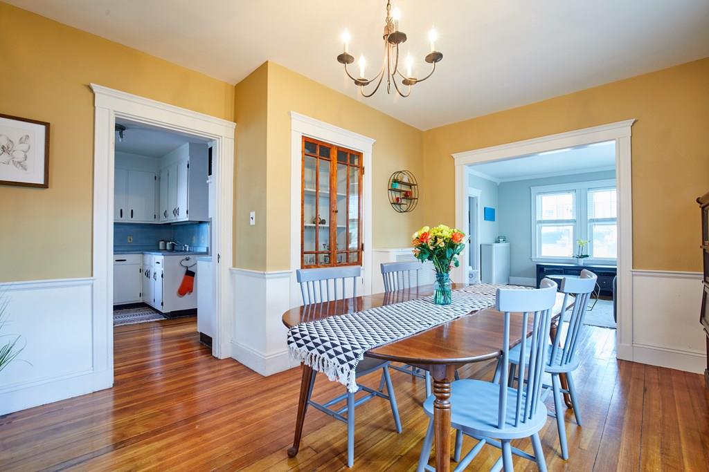 202 Metropolitan Avenue Boston, MA 02131 - Photo 14 of 31 a view of a dining room with furniture and wooden floor