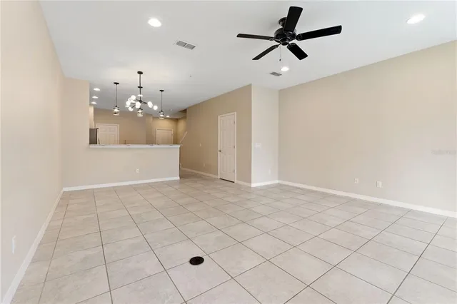 a view of an empty room