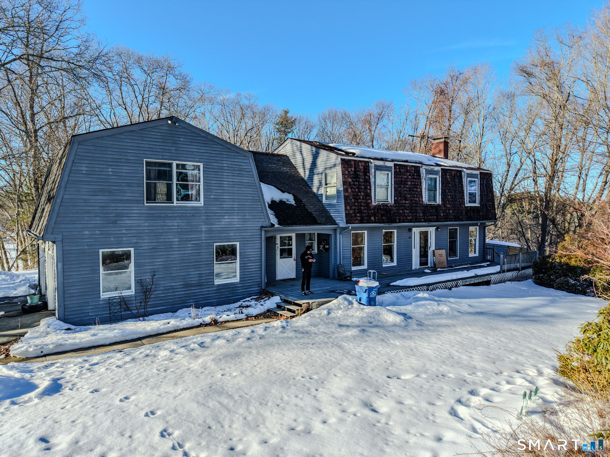 184 Black Hill Road Plainfield, CT 06374 - Photo 35 of 39 a view of a house with a yard covered in snow
