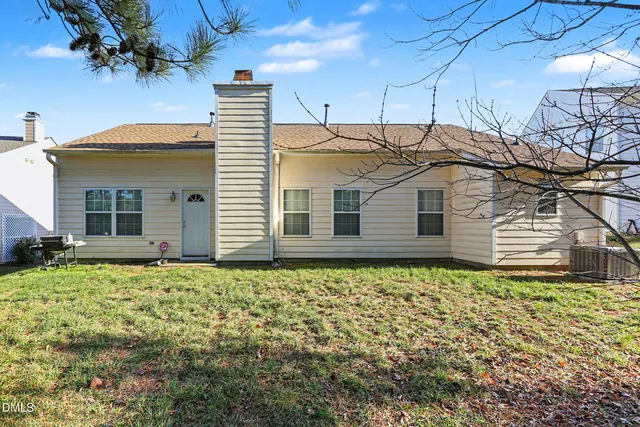 a backyard of a house