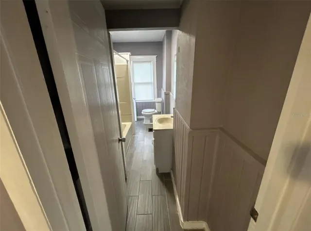 wooden floor in an empty room