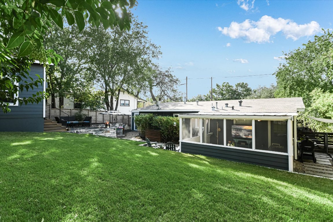 2805 South 5th Street Austin, TX 78704 - Photo 4 of 25 a view of a house with backyard porch and sitting area