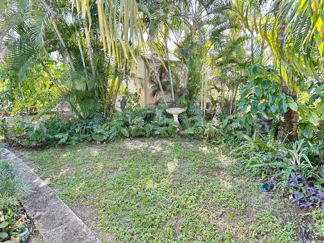 a view of yard with green space