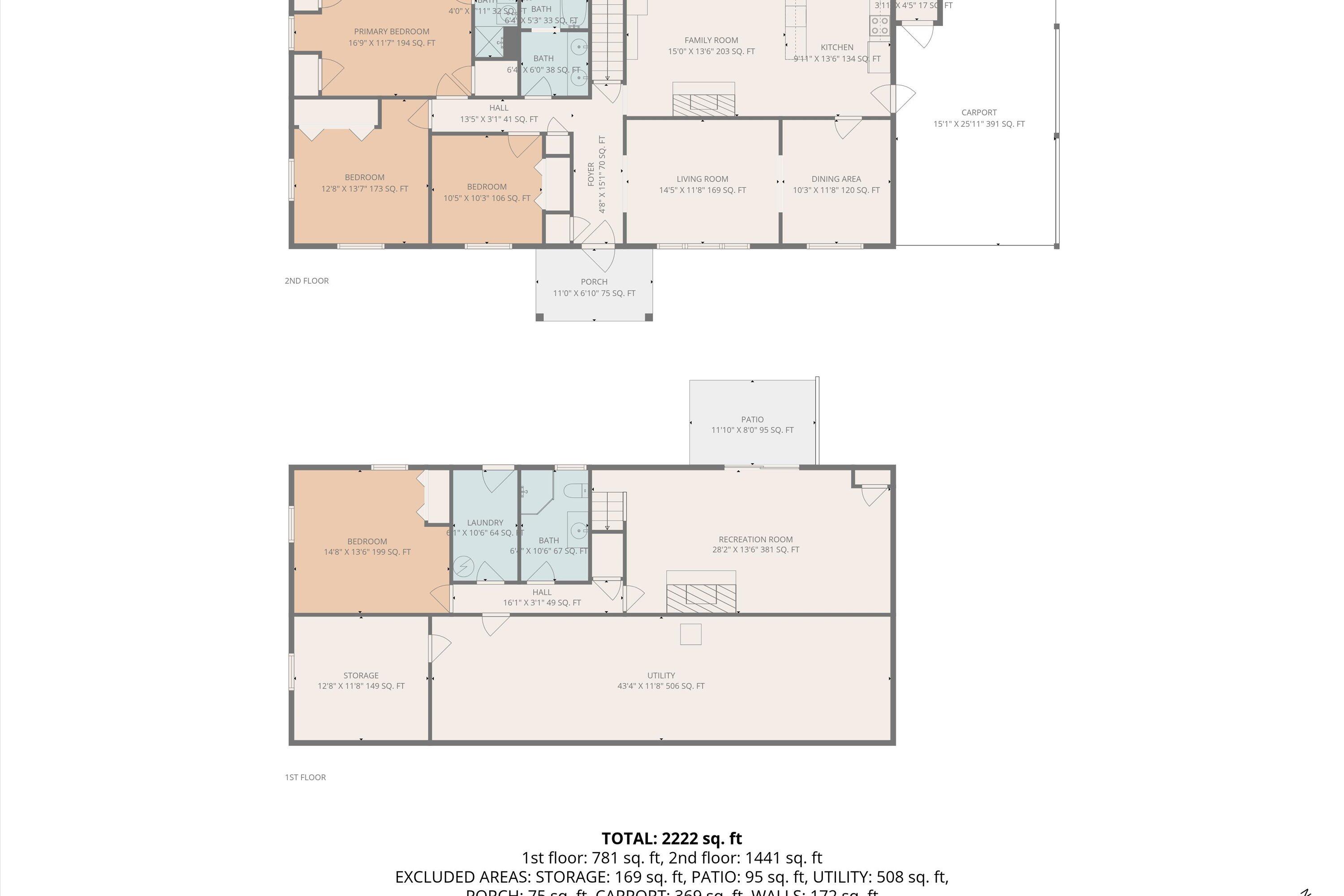 731 Bassett Heights Road Bassett, VA 24055 - Photo 41 of 41 Floor Plan