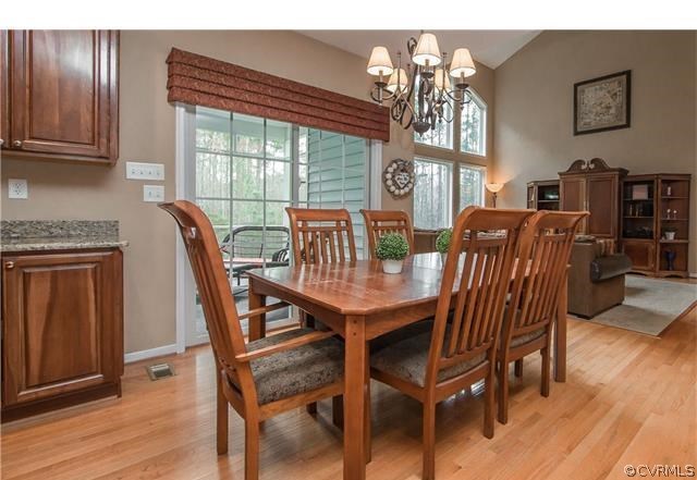 14313 Princess Mary Road Chesterfield, VA 23838 - Photo 8 of 48 a view of a dining room with furniture window and wooden floor