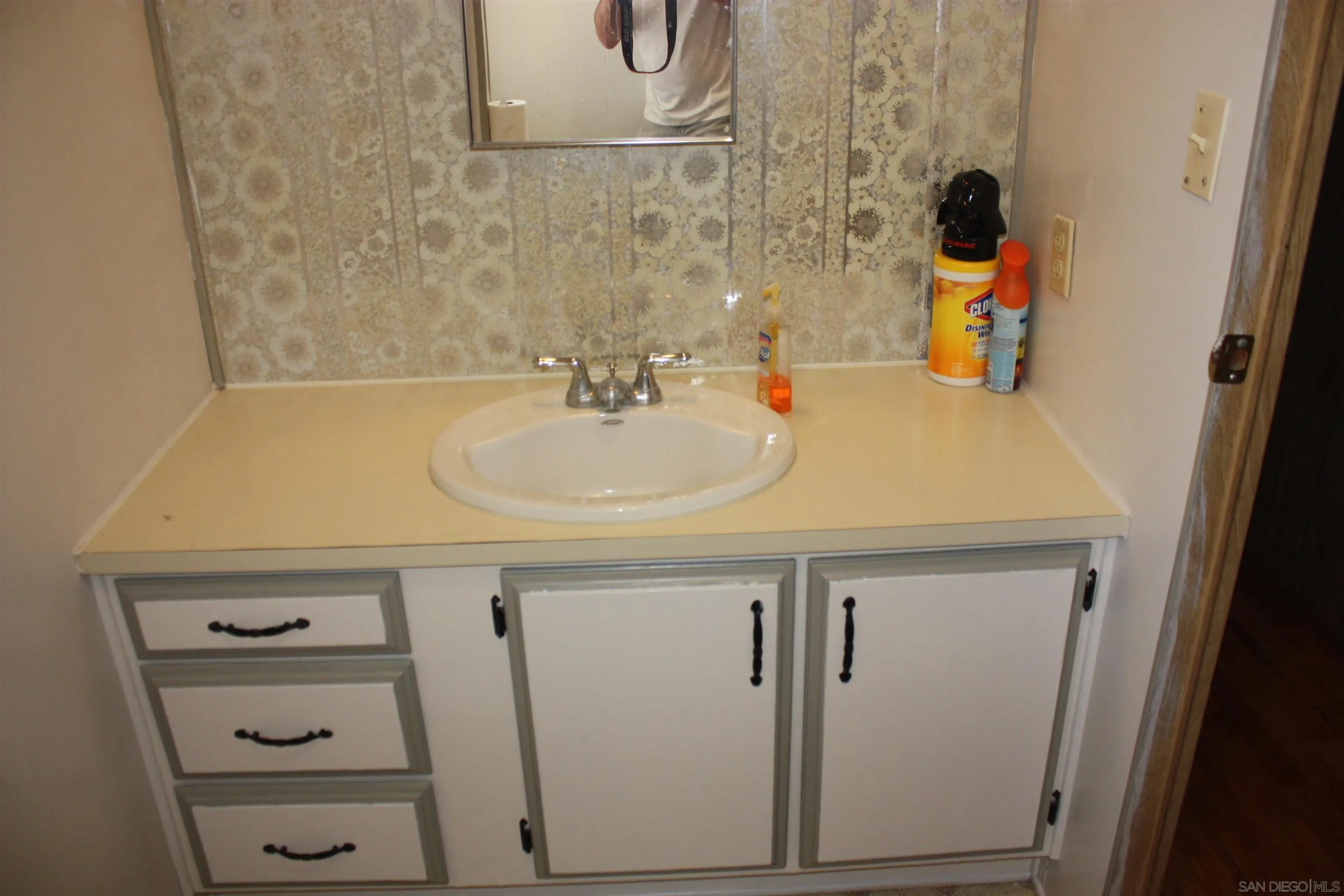 3505 Alpine Boulevard, Unit 40 Alpine, CA 91901 - Photo 9 of 14 a bathroom with a sink a vanity and a mirror