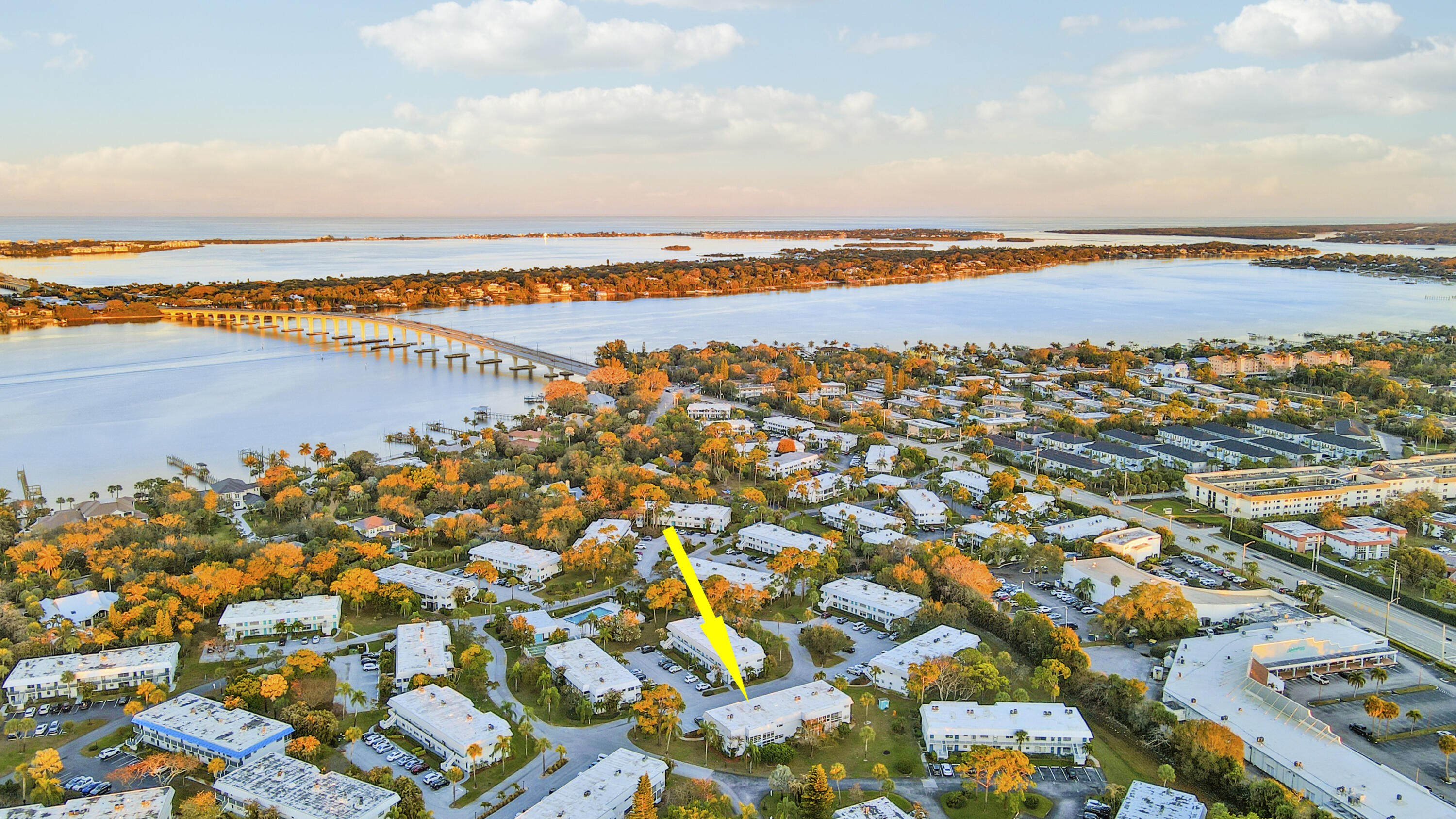 a view of city and ocean