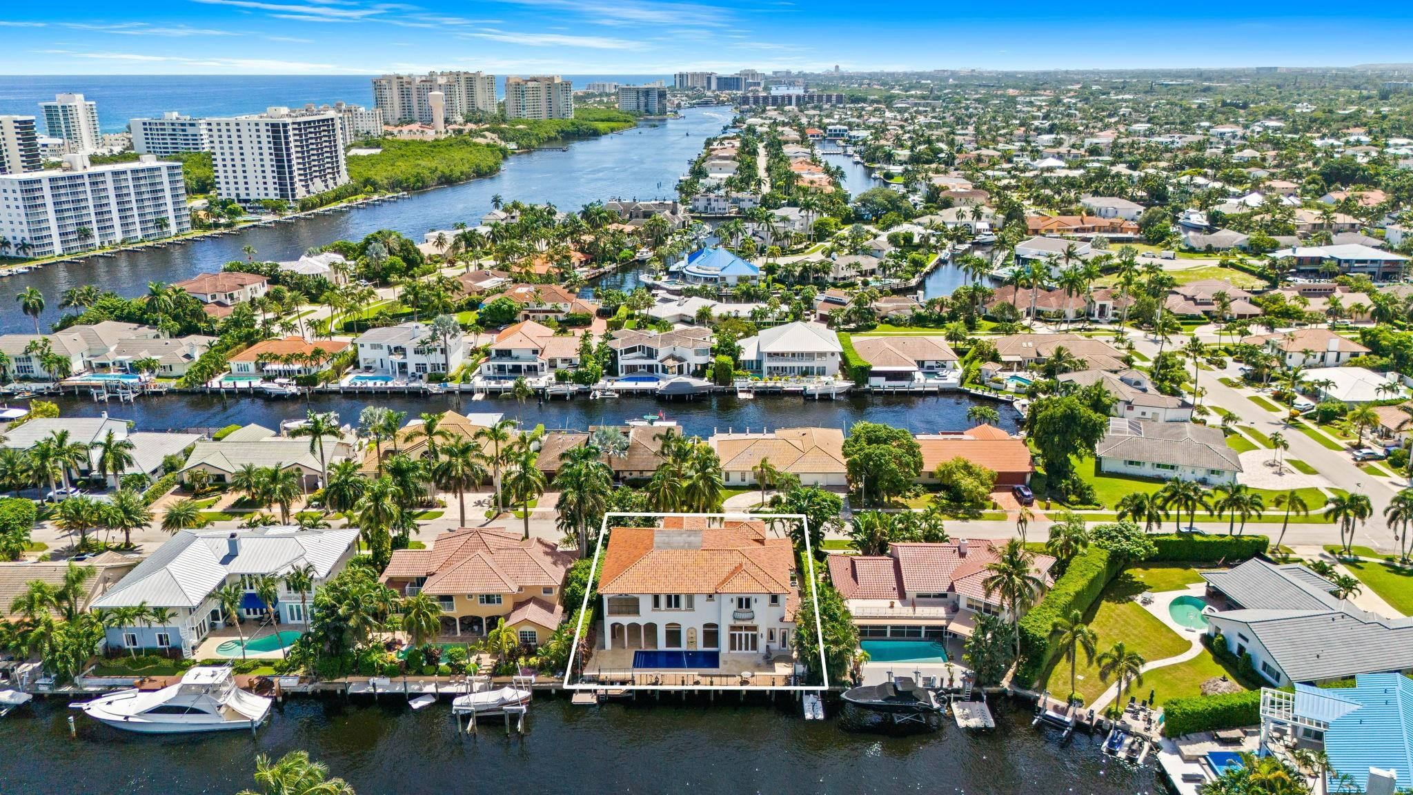 861 Nafa Drive Boca Raton, FL 33487 - Photo 5 of 58 an aerial view of residential houses with outdoor space