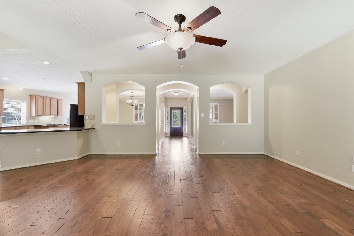3414 Hackberry Court Spring, TX 77388 - Photo 13 of 50 From the fireplace area in the family room back toward the entryway.