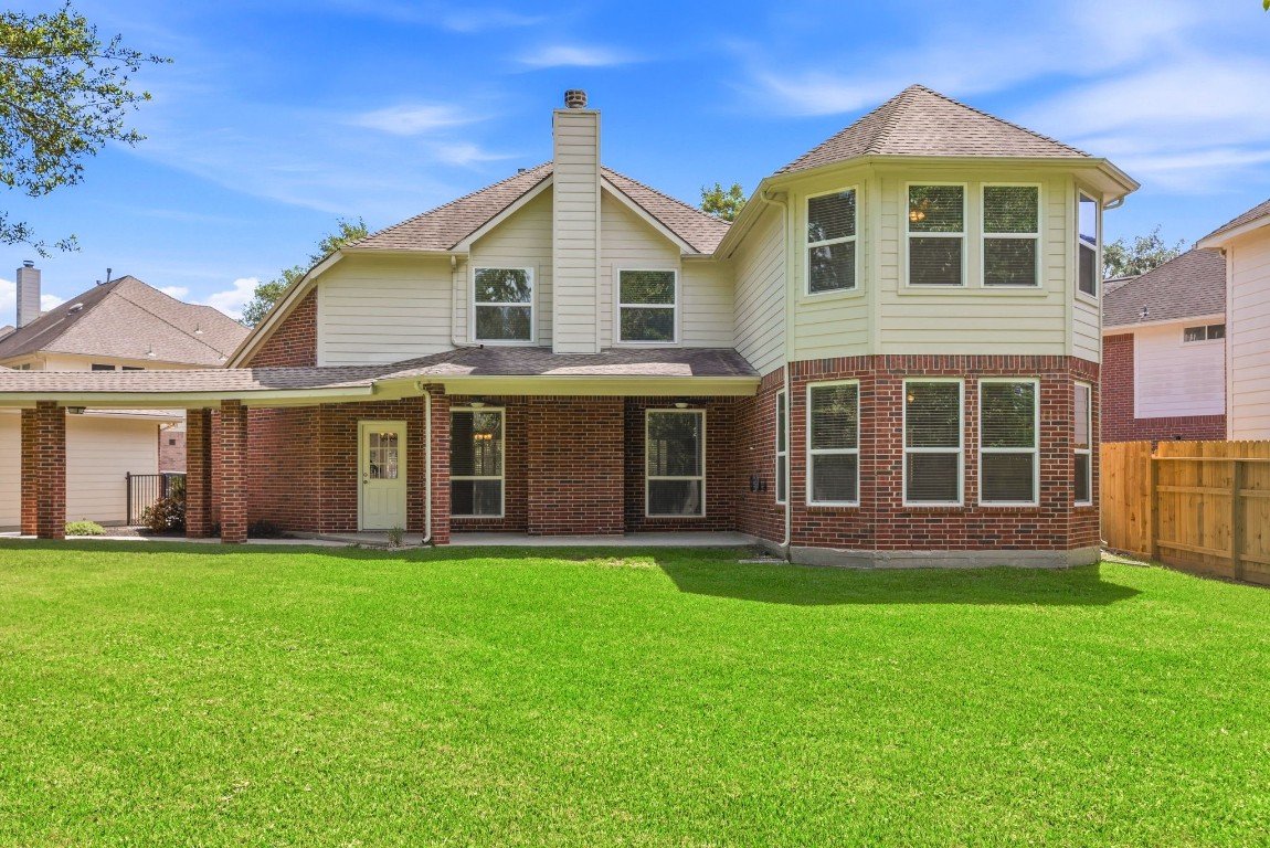 3414 Hackberry Court Spring, TX 77388 - Photo 48 of 50 Look at that beautiful home with so much back yard to make your own! Plenty of room for a pool!