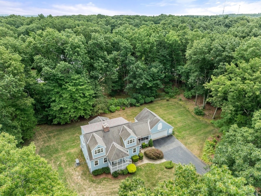 19 Brady Loop Andover, MA 01810 - Photo 34 of 35 an aerial view of a house with backyard