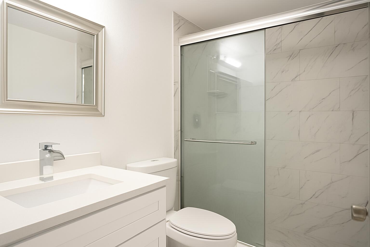 209 Foxtail Drive, Unit D2 Greenacres, FL 33415 - Photo 8 of 11 a bathroom with a sink a toilet and shower