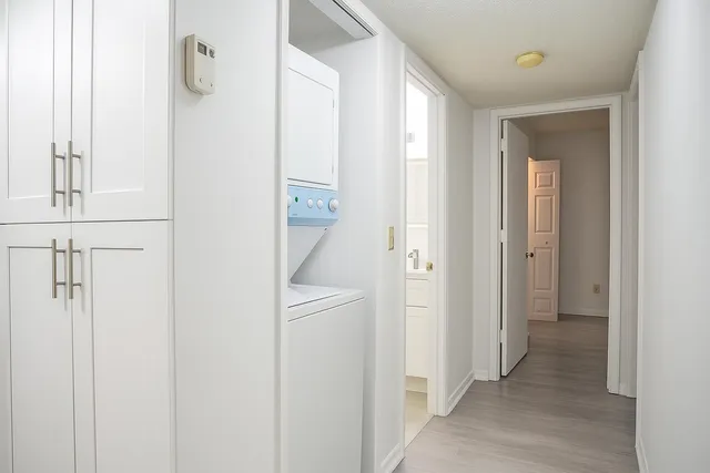 a view of a bathroom with a shower