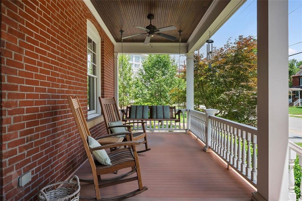 209 Chestnut Road Sewickley, PA 15143 - Photo 8 of 49 a view of a porch with chairs and backyard
