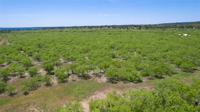 a view of a field with an outdoor space