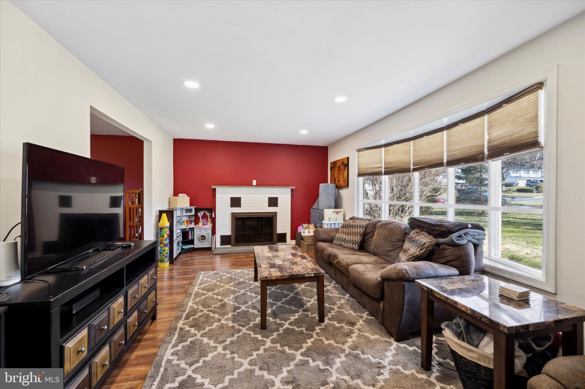 1737 Arlington Road Blue Bell, PA 19422 - Photo 10 of 26 Wood Burning Fireplace + Mantle in Family Room