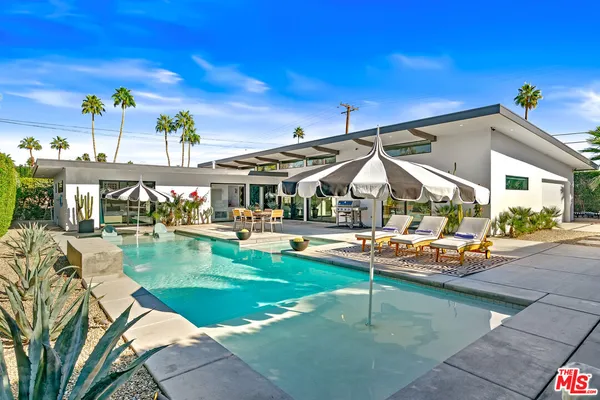 a outdoor space with patio furniture