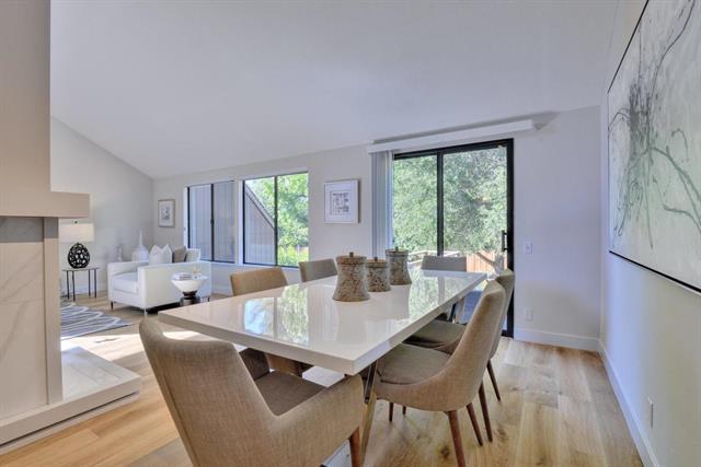 4 Farm Road Los Altos, CA 94024 - Photo 4 of 25 a view of a dining room with furniture window and outside view