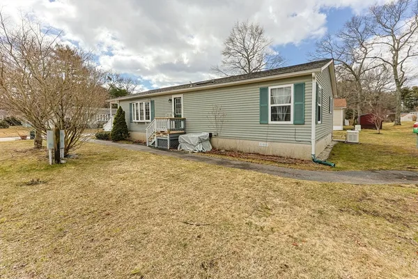 a backyard of a house