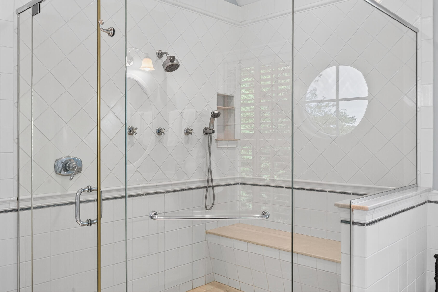 10 Brian Way Harwich, MA 02645 - Photo 41 of 75 a bathroom with a shower and a mirror