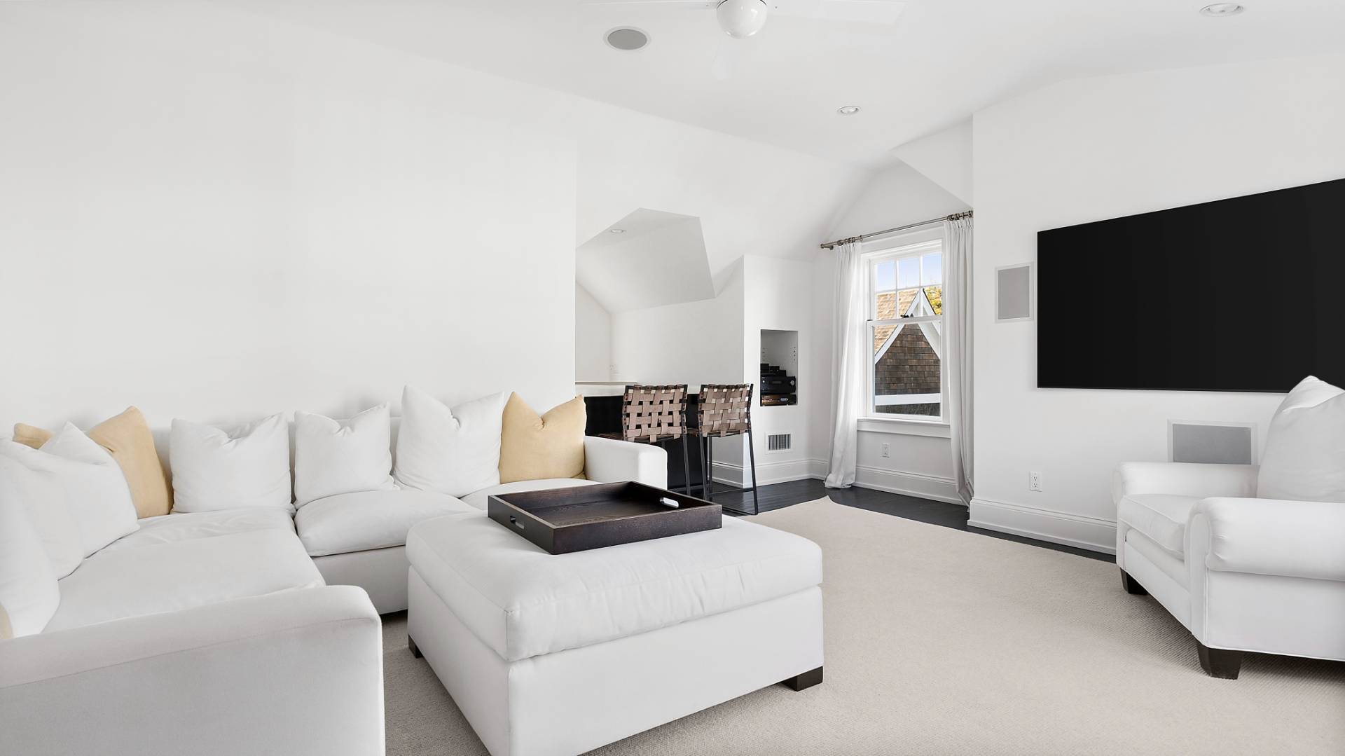 21 Surfside Drive Bridgehampton, NY 11932 - Photo 24 of 25 a living room with furniture and a flat screen tv