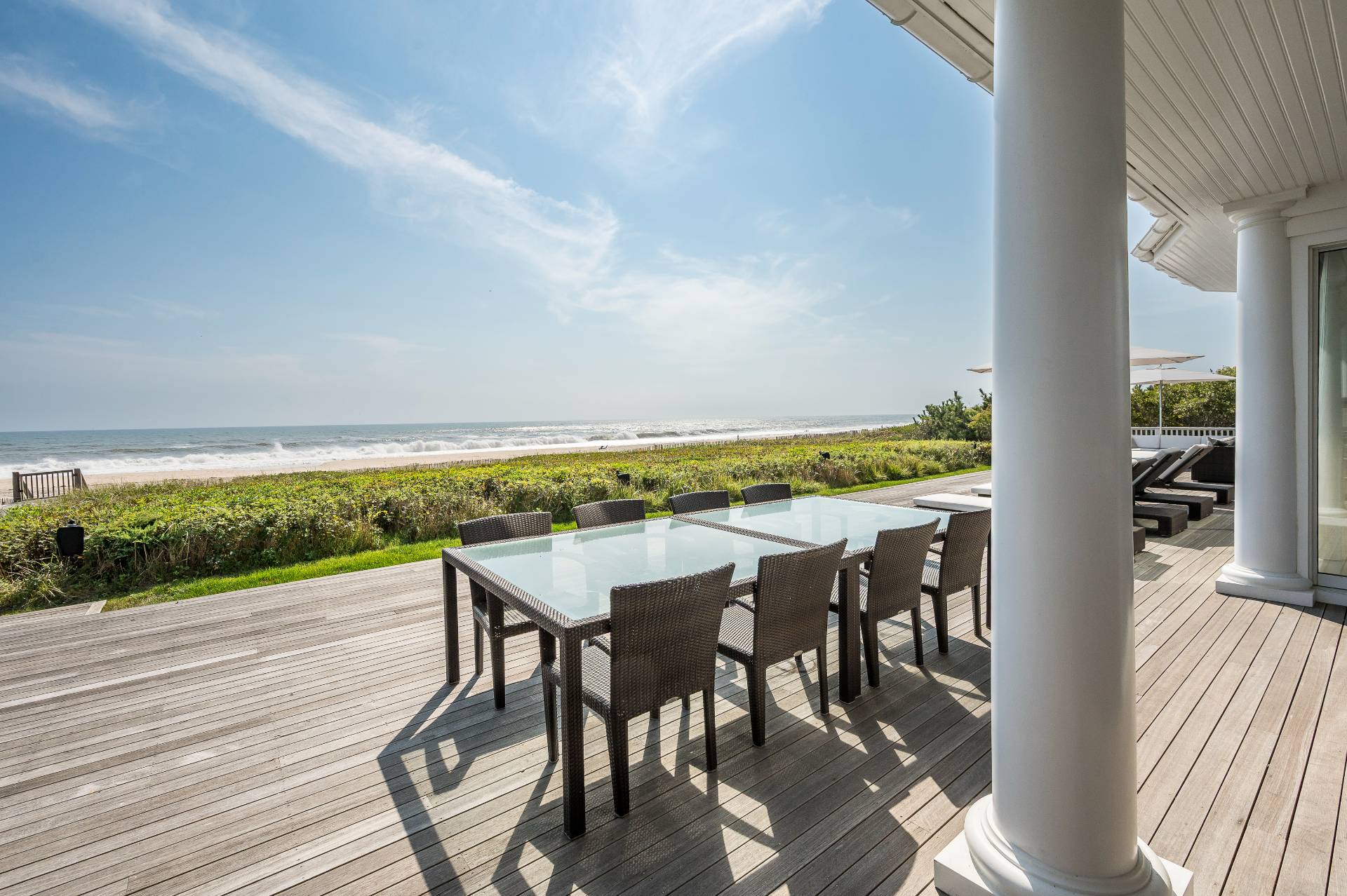 21 Surfside Drive Bridgehampton, NY 11932 - Photo 8 of 25 an outdoor view from a dining room