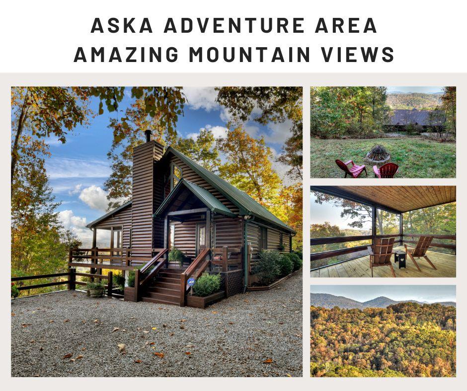 392 Eagles Nest Mountain Road Blue Ridge, GA 30513 - Photo 1 of 51 a view of a chairs and table in the backyard