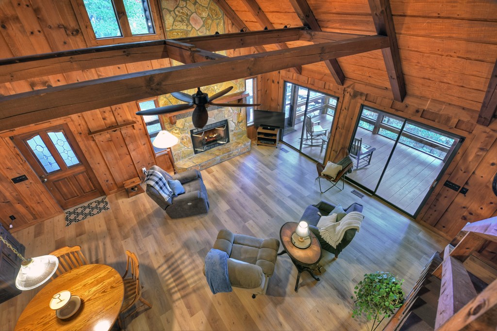 392 Eagles Nest Mountain Road Blue Ridge, GA 30513 - Photo 27 of 51 a living room with furniture and a rug