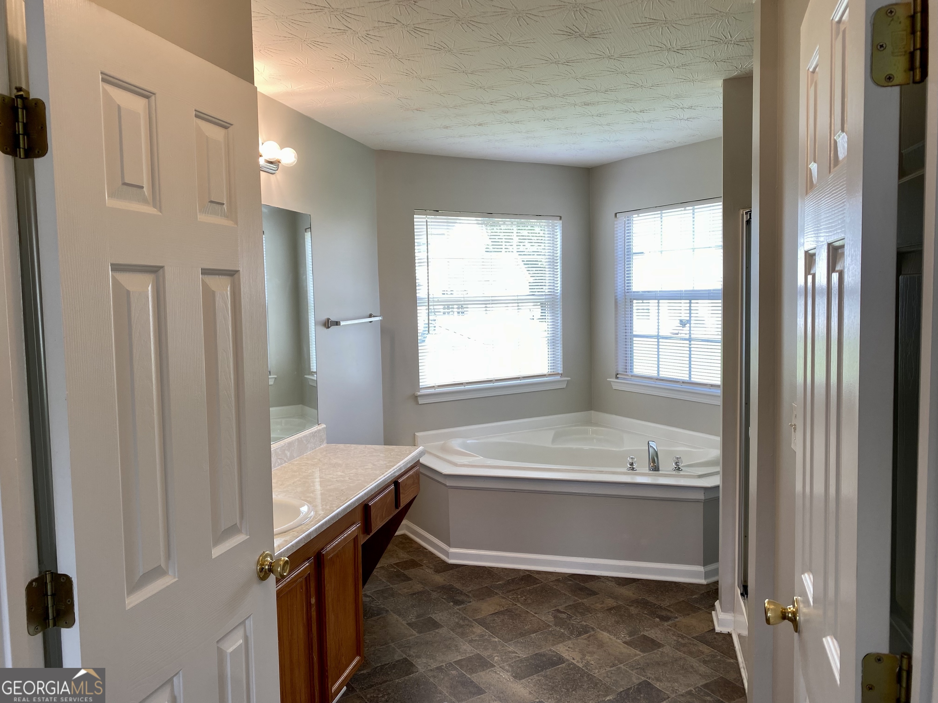 456 Parkside Way McDonough, GA 30253 - Photo 14 of 14 a en suite bathroom with a large tub shower and sink
