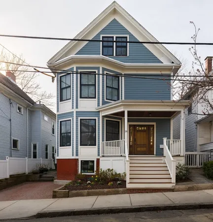 a front view of a house