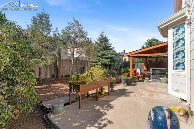 a view of a house with patio