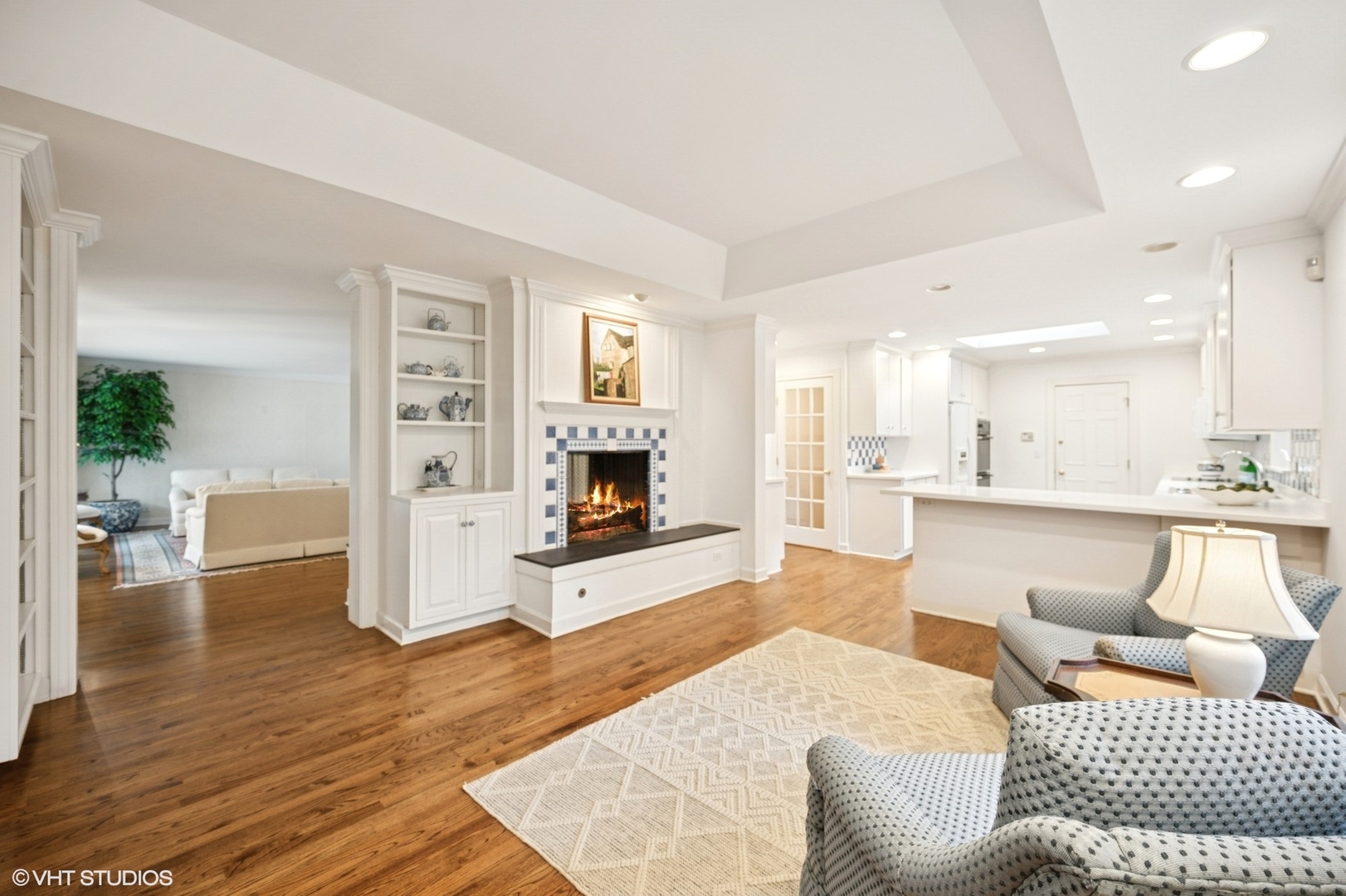 1118 Mt Pleasant Road Winnetka, IL 60093 - Photo 20 of 48 a living room with furniture and a fireplace